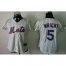 New York Mets #5 David Wright Cream(Blue Strip) Womens Fashion Stitched MLB Jersey