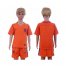 Holland Blank Home Kid Soccer Country Jersey