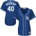Kansas City Royals #40 Kelvin Herrera Royal Blue Alternate Womens Stitched MLB Jersey