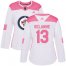 Adidas Winnipeg Jets #13 Teemu Selanne White/Pink Authentic Fashion Womens Stitched NHL Jersey