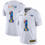 New England New England Patriots #1 Cam Newton Mens White Nike Multi-Color 2020 NFL Crucial Catch Limited NFL Jersey