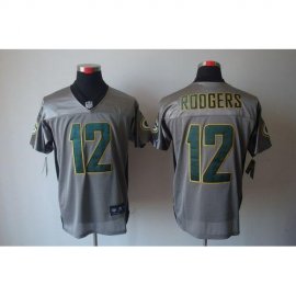 Nike Green Bay Packers #12 Aaron Rodgers Grey Shadow Mens Stitched NFL Elite Jersey