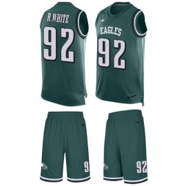 Nike Philadelphia Eagles #92 Reggie White Midnight Green Team Color Mens Stitched NFL Limited Tank Top Suit Jersey