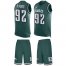 Nike Philadelphia Eagles #92 Reggie White Midnight Green Team Color Mens Stitched NFL Limited Tank Top Suit Jersey
