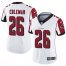 Nike Atlanta Falcons #26 Tevin Coleman White Womens Stitched NFL Vapor Untouchable Limited Jersey