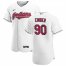 Cleveland Indians #90 Adam Cimber Mens Nike White Home 2020 Authentic Team MLB Jersey