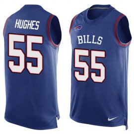 Nike Buffalo Bills #55 Jerry Hughes Royal Blue Team Color Mens Stitched NFL Limited Tank Top Jersey