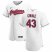 Cleveland Indians #43 Aaron Civale Mens Nike White Home 2020 Authentic Team MLB Jersey
