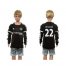 Chelsea #22 Willian SEC Away Long Sleeves Kid Soccer Club Jersey