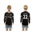 Chelsea #22 Willian SEC Away Long Sleeves Kid Soccer Club Jersey