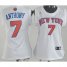 Cheap Women New York Knicks 7 ANTHONY White NBA Jerseys