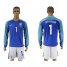 Brazil #1 Jefferson Away Long Sleeves Soccer Country Jersey