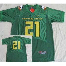 Oregon Ducks 21 LaMichael James Green Fighting NCAA Football Jerseys