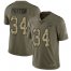 Nike Chicago Bears #34 Walter Payton Olive/Camo Mens Stitched NFL Limited 2017 Salute To Service Jersey