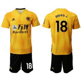 Wolves #18 DIO GO.J Home Soccer Club Jersey