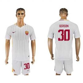 Roma #30 Gerson Away Soccer Club Jersey