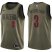 Mens Nike Portland Trail Blazers #3 C.J. McCollum Green Salute to Service NBA Swingman Jersey