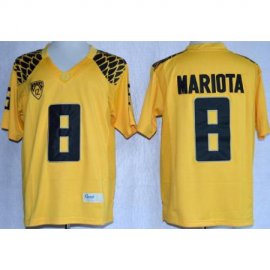 Oregon Duck 8 Marcus Mariot Yellow College Football Limited NCAA Jerseys
