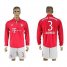 Bayern Munchen #3 Alonso Home Long Sleeves Soccer Club Jersey