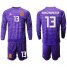 Spain #13 Arrizabalaga Purple Long Sleeves Goalkeeper Soccer Country Jersey