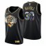 New York New York Knicks #30 Julius Randle Mens Golden Edition Diamond Logo 2021/22 Swingman Jersey – Black Mens