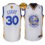 Warriors #30 Stephen Curry White The Finals Patch Stitched Revolution 30 NBA Jersey