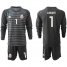 Mexico #1 Corona Black Long Sleeves Goalkeeper Soccer Country Jersey