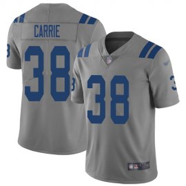 Nike Indianapolis Colts #38 T.J. Carrie Gray Mens Stitched NFL Limited Inverted Legend Jersey