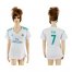 Womens Real Madrid #7 Raul Home Soccer Club Jersey