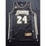 Los Angeles Lakers 24 Kobe Bryant Black Throwback NBA Jerseys Gold Number Cheap