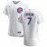 Chicago Cubs #7 Victor Caratini Mens Nike White Home 2020 Authentic Player Jersey
