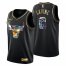 Chicago Chicago Bulls #8 Zach Lavine Mens Golden Edition Diamond Logo 2021/22 Swingman Jersey – Black Mens