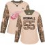 Adidas Detroit Red Wings #55 Niklas Kronwall Camo Authentic 2017 Veterans Day Womens Stitched NHL Jersey