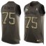Nike Miami Dolphins #75 Ereck Flowers Green Mens Stitched NFL Limited Salute To Service Tank Top Jersey