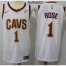 Mens Nike Cleveland Cavaliers #1 Derrick Rose White NBA Authentic Association Edition Jersey