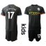Manchester City #17 De Bruyne Away Kid Soccer Club Jersey