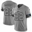 Carolina Carolina Panthers #22 Christian McCaffrey Mens Nike Gray Gridiron II Vapor Untouchable Limited NFL Jersey