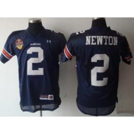 2011 BCS Champions Patch Auburn Tigers 2 Cameron Newton Navy Blue NCAA Jerseys