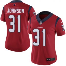 Nike Houston Texans #31 David Johnson Red Alternate Womens Stitched NFL Vapor Untouchable Limited Jersey