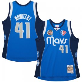 Dirk Nowitzki Dallas Mavericks Mitchell & Ness Unisex Hall of Fame Class of 2023 Throwback Swingman Jersey – Blue