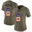 Nike Denver Broncos #6 Sam Martin Olive/USA Flag Womens Stitched NFL Limited 2017 Salute To Service Jersey