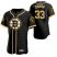 Boston Bruins #33 Zdeno Chara Mens 2020 NHL x MLB Crossover Edition Baseball Jersey Black