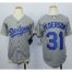Los Angeles Dodgers #31 Joc Pederson Grey Cool Base Stitched Youth MLB Jersey