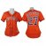 Houston Astros #27 Jose Altuve Orange Alternate Womens Stitched MLB Jersey