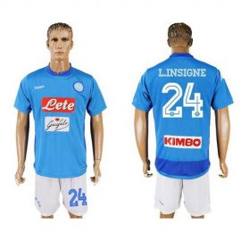 Naples #24 L.Insigne Blue Home Soccer Club Jersey