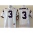 Youth LSU Tigers #3 Odell Beckham Jr White Stitched NCAA Jersey