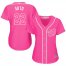 Washington Nationals #22 Juan Soto Pink Fashion Womens Stitched MLB Jersey
