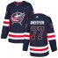 Adidas Columbus Blue Jackets #77 Josh Anderson Navy Blue Home Authentic Drift Fashion Stitched NHL Jersey