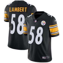 Nike Pittsburgh Steelers #58 Jack Lambert Black Team Color Mens Stitched NFL Vapor Untouchable Limited Jersey