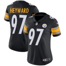 Nike Pittsburgh Steelers #97 Cameron Heyward Black Team Color Womens Stitched NFL Vapor Untouchable Limited Jersey